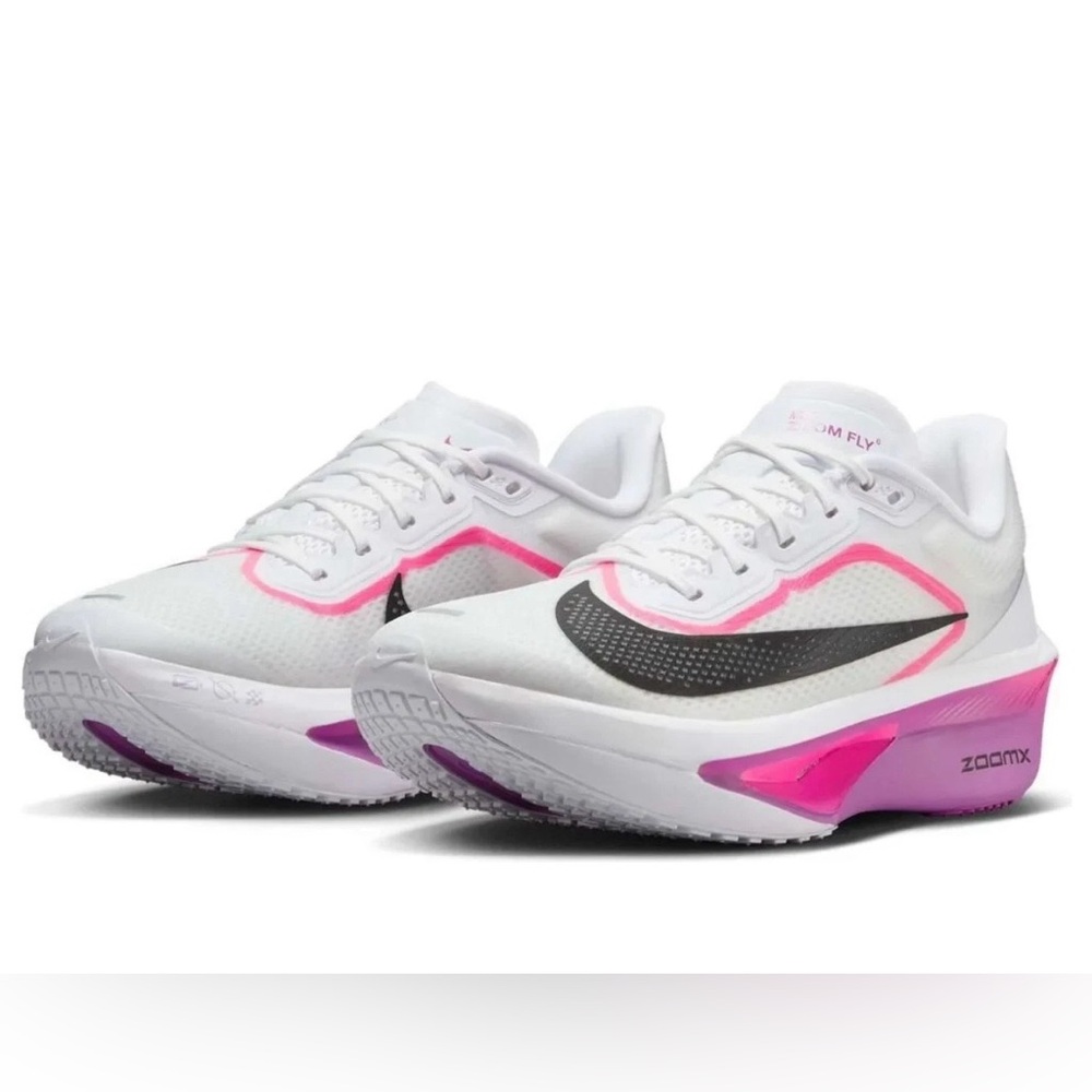 Nike Zoom 💅 Fly 6 White Vivid Grape Hyper Pink Women's Shoes 8 8.5 FN8455-101 - Picture 6 of 10